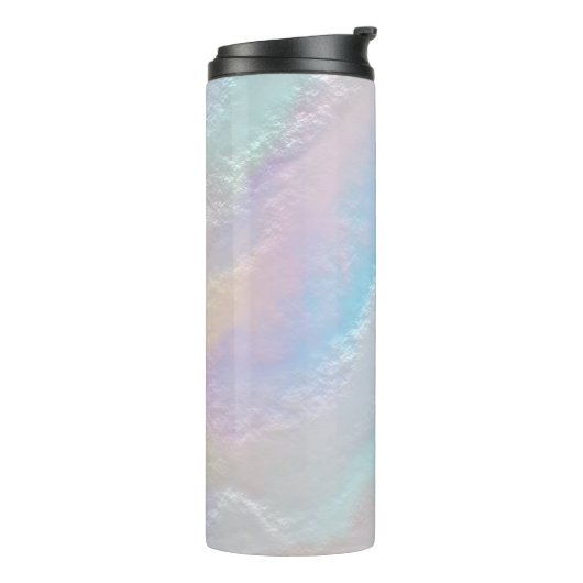 Abstrakte Regenbogentextur Thermosbecher (Nach links gedreht)