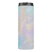 Abstrakte Regenbogentextur Thermosbecher (Rückseite)