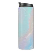 Abstrakte Regenbogentextur Thermosbecher (Nach rechts gedreht)