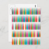 Abstrakte Regenbogentropfen farbenfrohe, moderne M Postkarte (Vorne/Hinten)