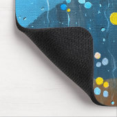 Abstrakte Regenschmerzen Mousepad (Ecke)