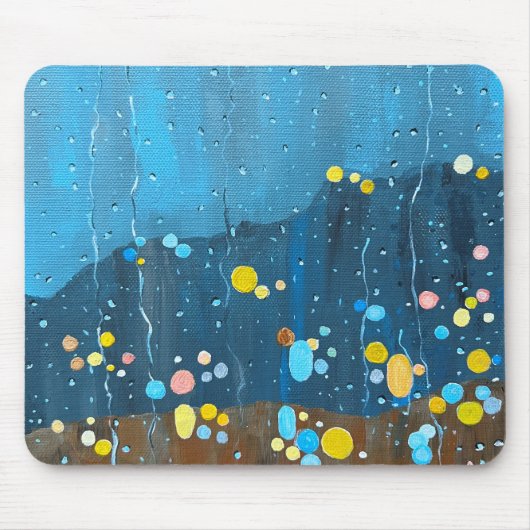 Abstrakte Regenschmerzen Mousepad (Vorne)