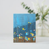 Abstrakte Regenschmerzen Postkarte (Stehend Vorderseite)