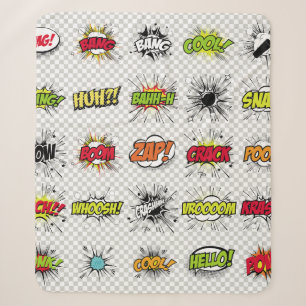 abstrakte Reihe von Pop-Art-Objekten auf einem spe Sherpadecke