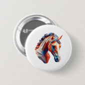 Abstrakte Reitstall Kunst, Dichtung und Musik Luga Button (Vorne & Hinten)