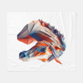 Abstrakte Reitstall Kunst, Dichtung und Musik Luga Fleecedecke (Vorderseite (Horizontal))