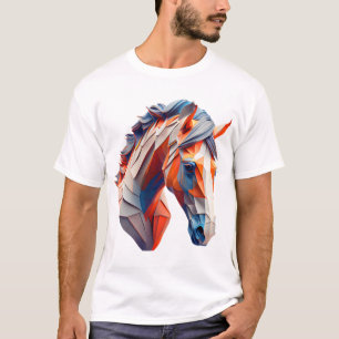 Abstrakte Reitstall Kunst, Dichtung und Musik Luga T-Shirt