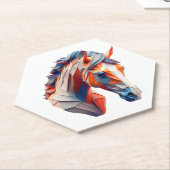 Abstrakte Reitstall Kunst, Dichtung und Musik Luga Untersetzer (angewinkelt)