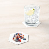 Abstrakte Reitstall Kunst, Dichtung und Musik Luga Untersetzer (Vor Ort)