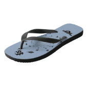 Abstrakte Rennräder mit eigener Farbe Badesandalen (Schrägansicht)