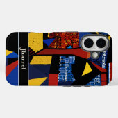 Abstrakte Rentengeschenke für den afroamerikanisch Case-Mate iPhone Hülle (Rückseite (Horizontal))