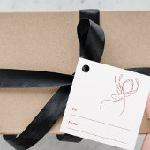 Abstrakte Rentiere Geschenkanhänger