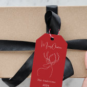 Abstrakte Rentiere Geschenkanhänger