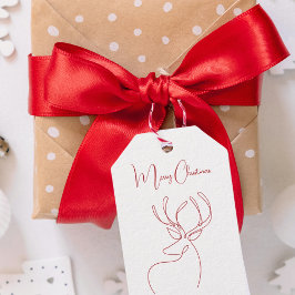 Abstrakte Rentiere Geschenkanhänger