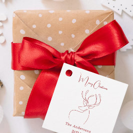 Abstrakte Rentiere Geschenkanhänger