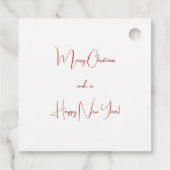 Abstrakte Rentiere Geschenkanhänger (Rückseite)