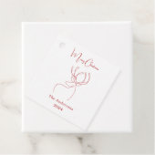 Abstrakte Rentiere Geschenkanhänger (Beispiel)