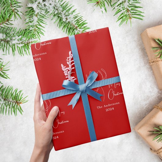 Abstrakte Rentiere Geschenkpapier