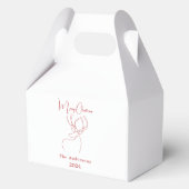 Abstrakte Rentiere Geschenkschachtel (Vorderseite)