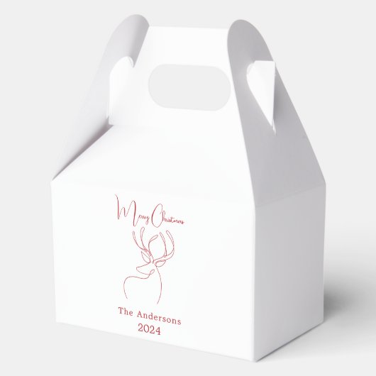 Abstrakte Rentiere Geschenkschachtel (Vorderseite)