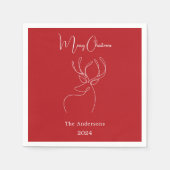 Abstrakte Rentiere Serviette (Vorderseite)