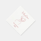 Abstrakte Rentiere Serviette (Ecke)