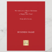 Abstrakte Rentierzucht Weihnachten Flyer (Hinten)