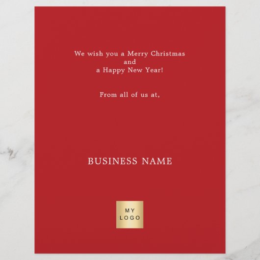 Abstrakte Rentierzucht Weihnachten Flyer (Hinten)