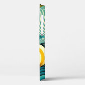 Abstrakte Retro 70er Hippie Waves Artwork | Case-Mate iPhone Hülle (Rückseite / Links)
