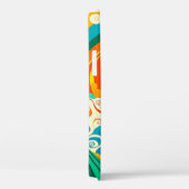 Abstrakte Retro 70er Hippie Waves Artwork | Case-Mate iPhone Hülle (Rückseite / Rechts)