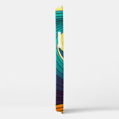 Abstrakte Retro 70er Hippie Waves Artwork | Case-Mate iPhone Hülle (Rückseite / Rechts)