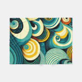 Abstrakte Retro 70er Hippie Waves Artwork | Fleecedecke (Vorderseite (Horizontal))