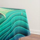 Abstrakte Retro 70er Hippie Waves Artwork | Tischdecke (Beispiel)