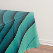 Abstrakte Retro 70er Hippie Waves Artwork | Tischdecke (Beispiel)