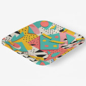 Abstrakte Retro 80er 90er Teller für gedachte Part (Gewinkelt)