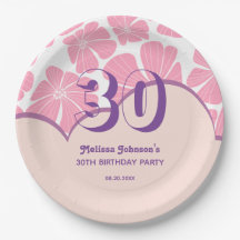 Abstrakte Retro-Carnation Pink Chamomile Geburtsta