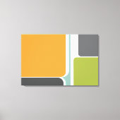 abstrakte Retro-Farbblockart geometrisch Leinwanddruck (Vorderseite)