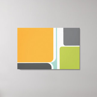 abstrakte Retro-Farbblockart geometrisch Leinwanddruck