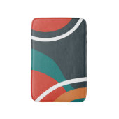 Abstrakte Retro-Farblinien Badematte (Vorderseite Vertikal)