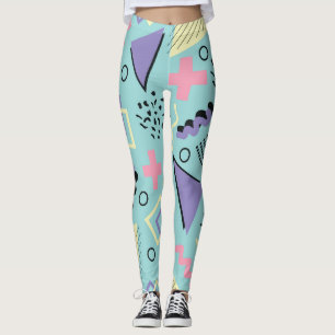 Abstrakte Retro-Formen Leggings