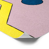 Abstrakte Retro Industrial Geometric Poster (Ecke)