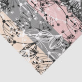 Abstrakte Retro kleine Blume Blumenzweig Blätter Seidenpapier (Ausschnitt)