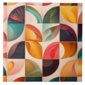 Abstrakte Retro-Kollektion für beliebte Quadrate Fliese (Vorderseite)