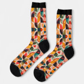 Abstrakte Retro-Kollektion für beliebte Quadrate Socken (Linkes Detail)