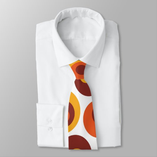 Abstrakte retro Kreise Krawatte (Gebunden)