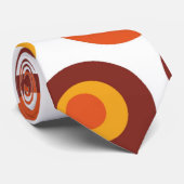 Abstrakte retro Kreise Krawatte (Gerollt)