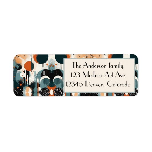 Abstrakte Retro-Kunst, anpassbar (Vorne)