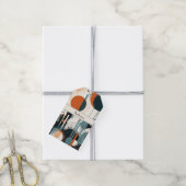 Abstrakte Retro-Kunst, anpassbar Geschenkanhänger (Mit Garn)