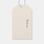 Abstrakte Retro-Kunst, anpassbar Geschenkanhänger (Rückseite)