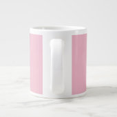 Abstrakte Retro Pastel Paris Pink an Pasta Travel Jumbo-Tasse (Rückseite)